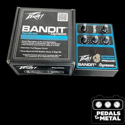 Peavey Bandit Supreme Teal Stripe Preamp 2025 - Present - Black / Teal - X16148 image 1