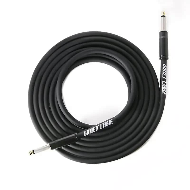 Bullet Cable Thunder 20FT Black Straight to Straight Cable image 1