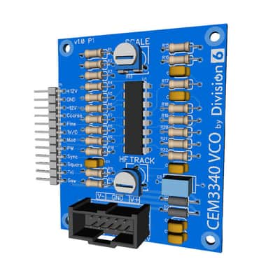 Division 6 CEM3340 VCO Main Board Oscillator Kit image 2