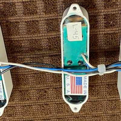 Bill Lawrence L45-S Twin Blade Vintage Output Strat Pickup Set