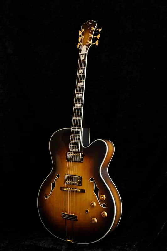 Cross Guitars GeFellers- Handbuilt Archtop 2017 - Smoky Gloss Sunburst image 1
