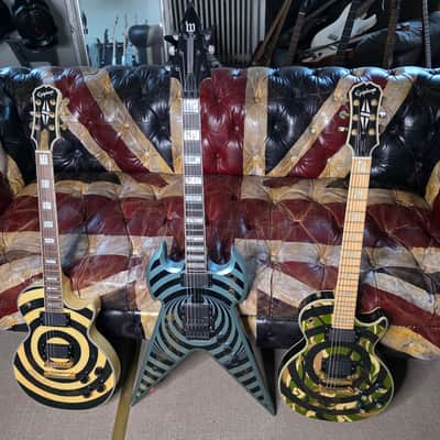 Zakk Wylde Les Paul Custom Bullseye Signed 50th Anniversary Black Sabbath Electric Guitar by Gibson Epiphone image 4