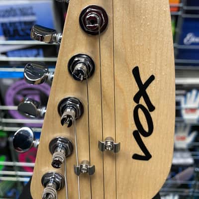 Vox Mini MKIII travel guitar teardrop shape in loud red finish image 20