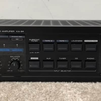 Kenwood KA-94 Stereo Analog Amplifier Black Great Condition image 5