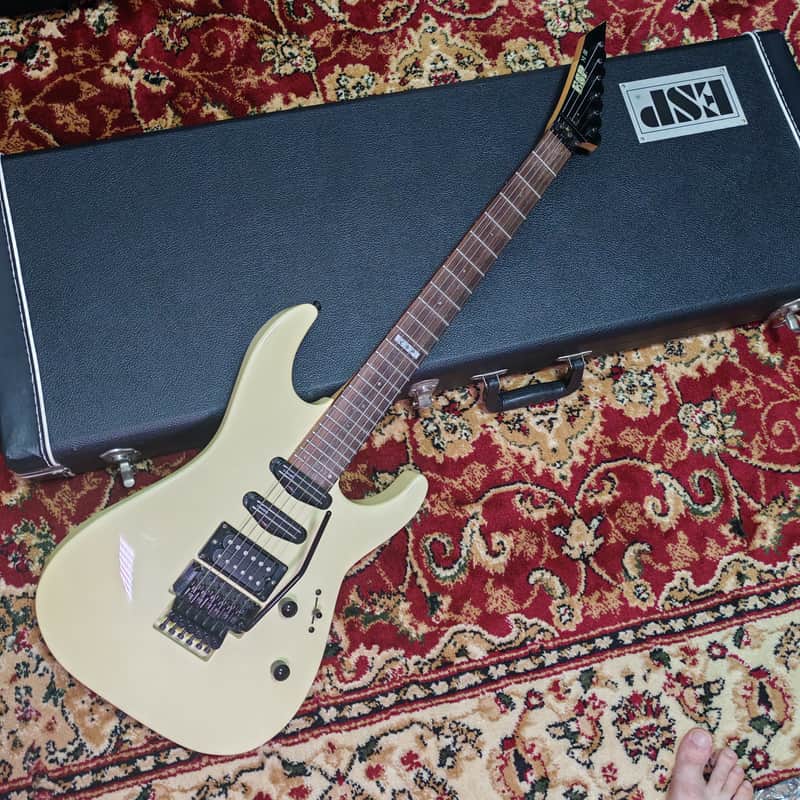 1998 ESP M-III Mirage w/ Reverse Headstock, HSS FR Floyd Rose Super Strat MIJ Japan MIII M3 Horizon image 1