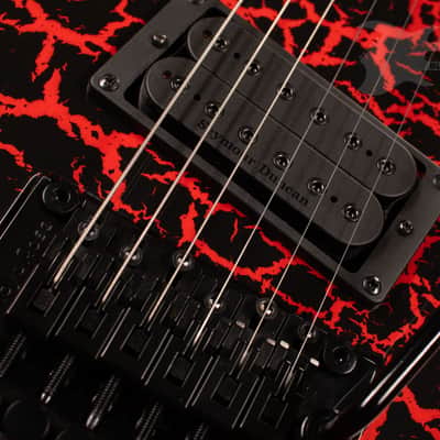 B.C. Rich Gunslinger Retro II with Floyd Rose - Red Crackle image 9