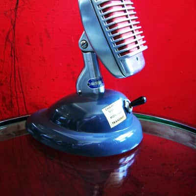 Vintage 1940's Shure 51 dynamic Microphone w S36 stand prop repair Nat King Cole # 1 image 4