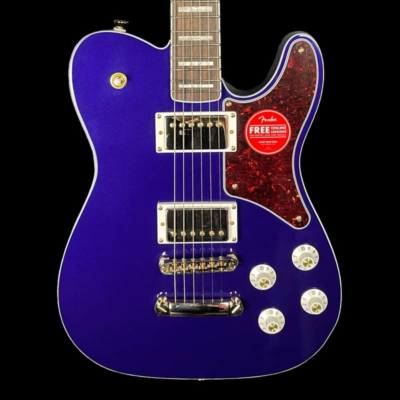 Fender Squier Limited Edition Paranormal Troublemaker Telecaster Deluxe Electric Guitar in Purple Metallic