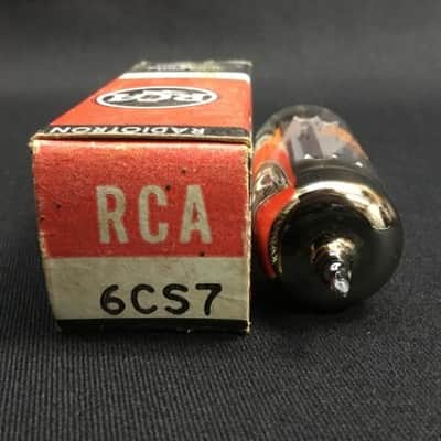 NOS RCA 6CS7 Gray Plates O Getter AUDIO AMPLIFIER VACUUM TUBE Tested 4.2167-D image 4