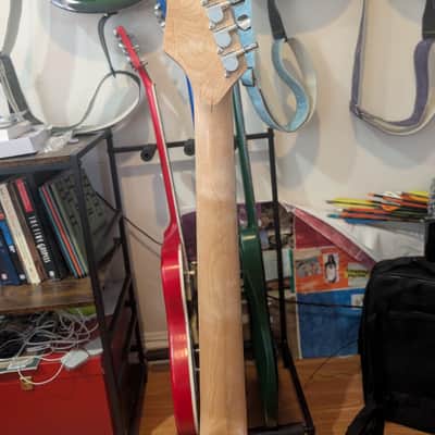 Schott Iron Dragon Tele-Style Electric Guitar – Custom Red Burst Metallic Finish image 8