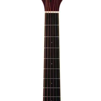 Washburn DFBDA Deep Forest Burl Dreadnought Acoustic Guitar. Amber Fade image 4