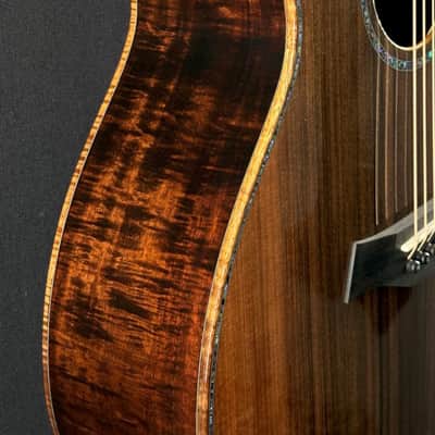 2025 Taylor Custom “B. Taylor” Grand Auditorium 12-Fret • Bob Taylor Designed • Stripy Sinker Redwood • Figured Blackwood • Running Horses • Serial #1205095104 image 7