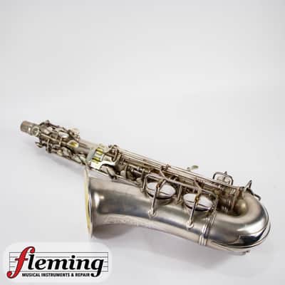 Conn New Wonder Transitional Alto Saxophone - Silver Plate, Gold Wash Bell, 1932 image 9