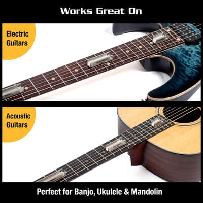 Music Nomad Fret Leveler - Diamond U-File for Leveling Single Guitar Frets - 3 Pack (1.25", 2", 3") image 3