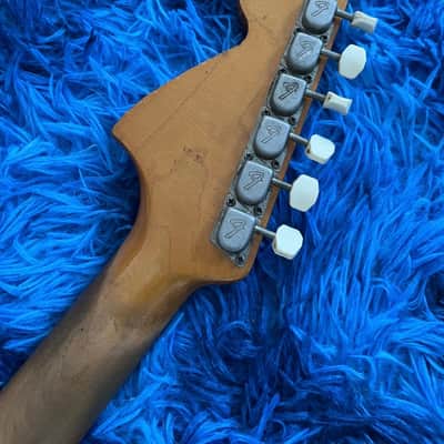 1966 Fender Mustang Electric Guitar All Original - Olympic White image 12