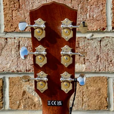 Fender PS-220E Parlor, Ovangkol Fingerboard, 3-Color Vintage Sunburst image 8