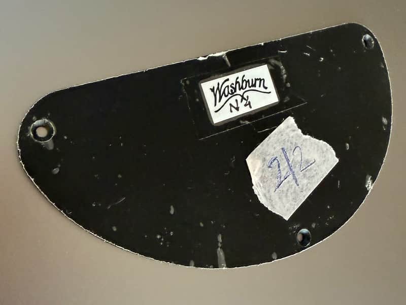 Washburn N4 back plate. Unused with protective film still on - Black imagen 1
