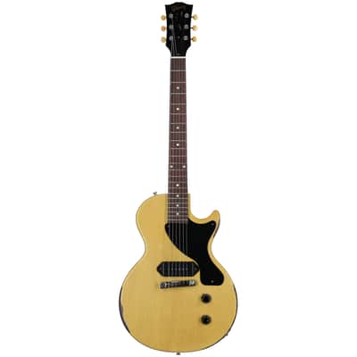 Gibson Custom 1957 Les Paul Junior Electric Guitar, Murphy Lab Heavy Aged, TV Yellow image 4