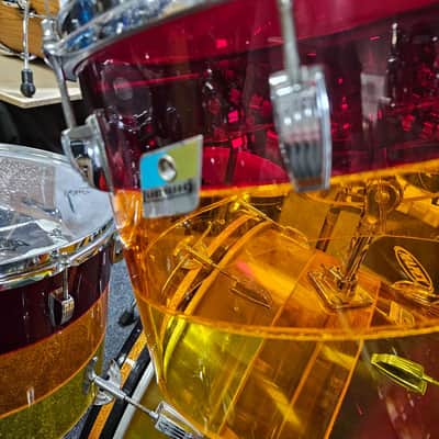 Ludwig Vistalite Drum Kit, Tequila Sunrise Early 70s USED! RKTQQ050725 image 4