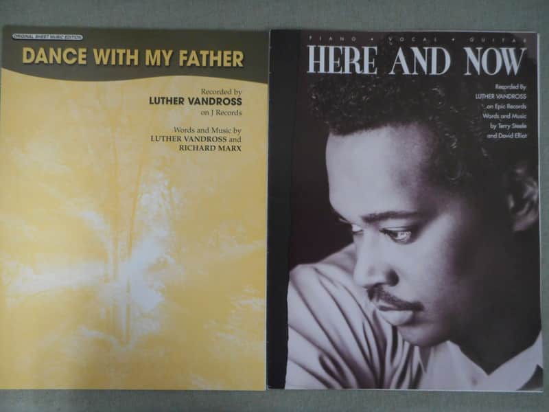 Collection of 2 Luther Vandross Sheet Music 1989-2002 image 1