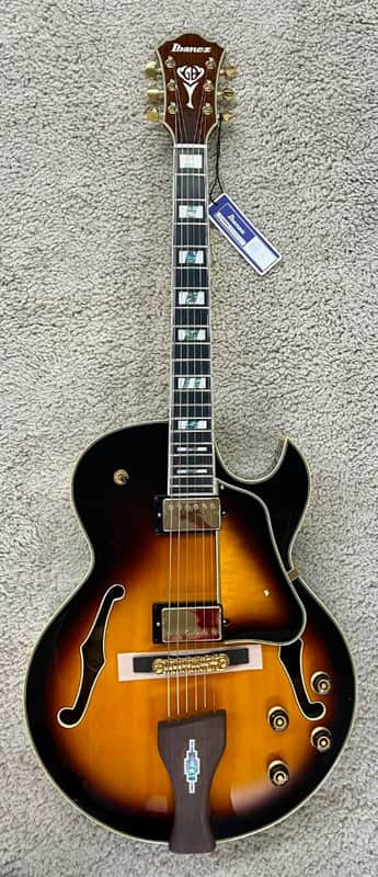 Mint Ibanez George Benson LGB30VYS Semi Hollow Guitar Vintage Yellow Sunburst image 1