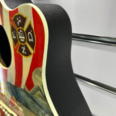 #104/125 Fireman's 9/11 NYC New York City Tribute 2002 Schecter Custom Diamond Series Acoustic image 19