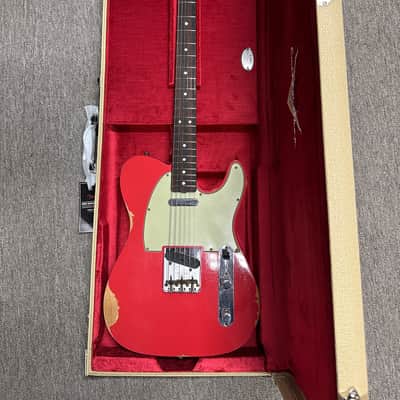 Fender Custom Shop 1964 Telecaster Relic (2024) - Aged Fiesta Red #78621 with Original Hard Case image 17