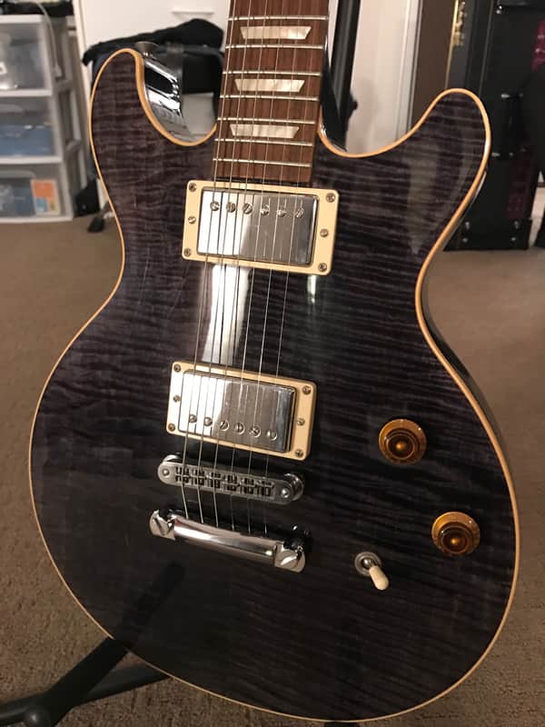 Gibson Les Paul Standard Double Cut with case  06 Tiger stripe slate image 1