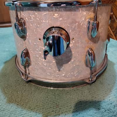 Slingerland 13"(Diameter)x9"(Depth) Rack Tom 1970's - White Marine Pearl image 5