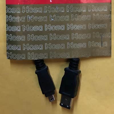 Hosa FIW-46-101.5 FireWire 400 Cable, 4-pin to 6-pin, 1.5 ft image 1