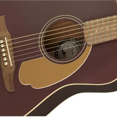 Fender Malibu Player Acoustic-Electric Guitar - Burgundy Satin image 3
