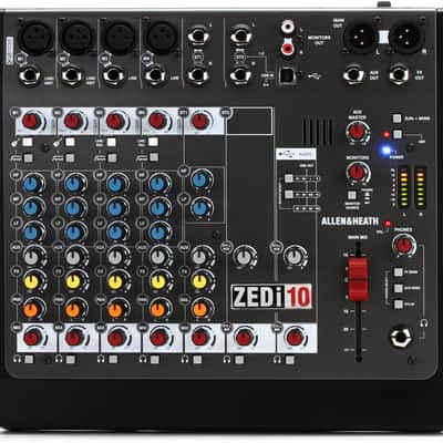 Allen & Heath ZEDi-10 10-channel Mixer with USB Audio Interface Bundle with SKB 3i-1813-7B-C iSeries 1813-7 Waterproof Case with Cubed Foam image 2