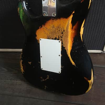 Fender Stratocaster Black over Sunburst Customshop image 2