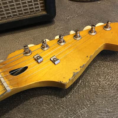 USA Relic Strat Style Electric Guitar Metallic Blue Nitro by Nate's Relic Guitars image 3
