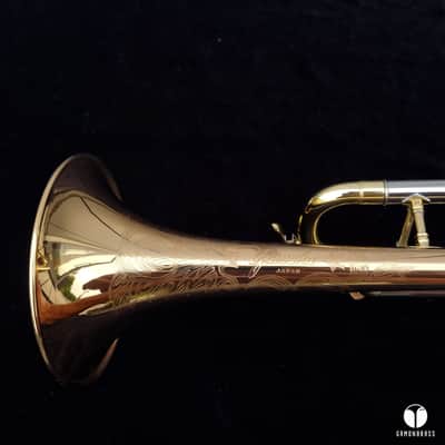 First Yamaha YTR-1 Lacquered Brass made in Japan,designed by Schilke gamonbrass image 13