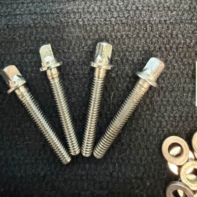 Set of (8) Vintage Camco Snare/ Tom/Floor Tom Tension Rods & Chubby Washers #3 image 2