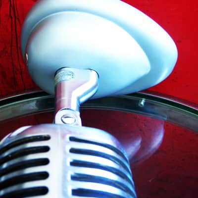 Vintage 1940's Shure 55 / 55S dynamic microphone satin chrome w S-36 desk stand Elvis 55S # 9 image 15