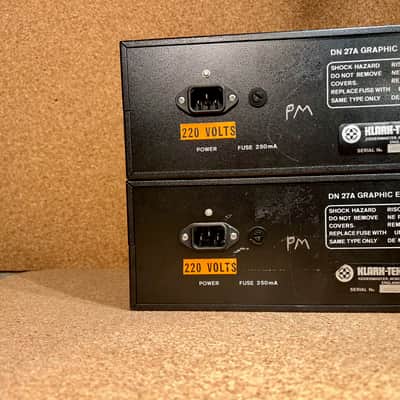 Klark Teknik DN27A Graphic Equaliser – 1970s – Matched PAIR consecutive serial num – RARE – Serviced – Warranty image 11