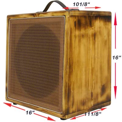 1X12 guitar speaker cabinet US Made afterburn finish with Celestion Seventy 80 speaker, 16 ohms image 4