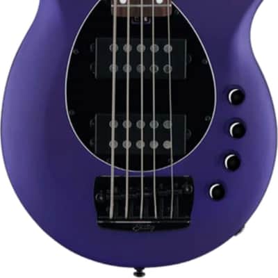 Sterling Bongo5 5-String Bass Guitar, Rosewood Fingerboard, Firemist Purple Stain image 2