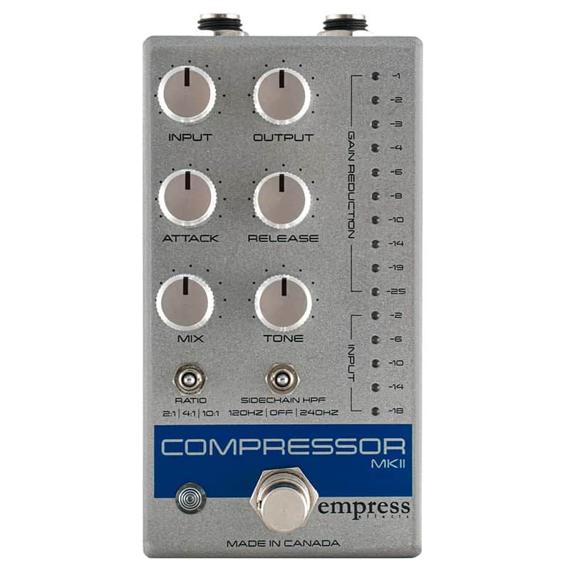 Empress Effects Compressor MKII Pedal, Silver Sparkle image 1