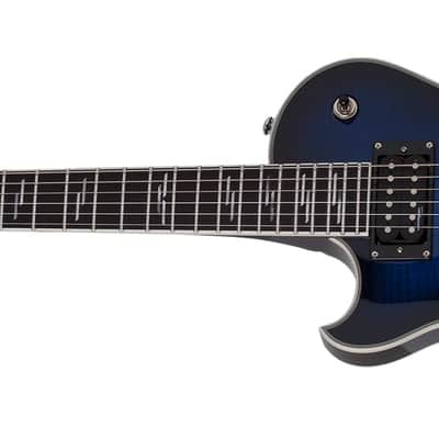 Schecter 2593 Left-handed Solo-II Supreme See Thru Blue Burst image 6