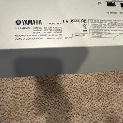 Yamaha MO 8 Production Synthesizer 2000s - Gray image 4