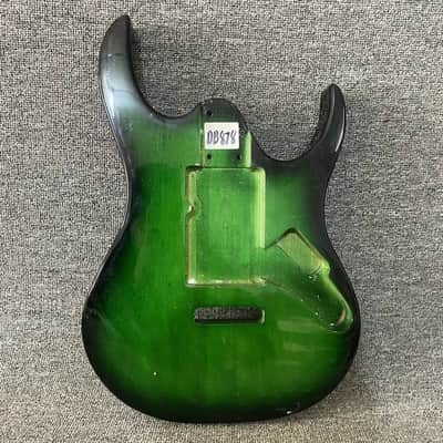 Green Burst Solid Basswood Guitar Body DIY Project image 1