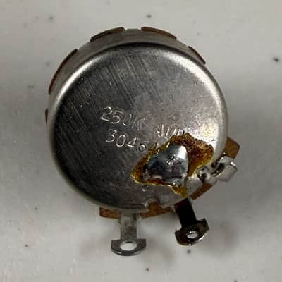 Stackpole 250k Knurled Pot for Stratocaster 1956 (E-300) image 2