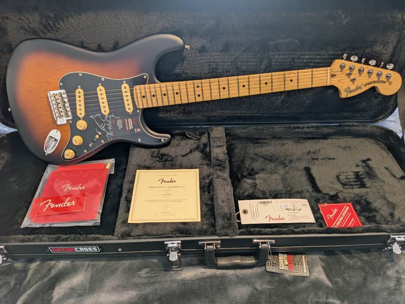Fender American Performer Limited Edition 70th Anniversary Timber Series Stratocaster with Gator hardshell case