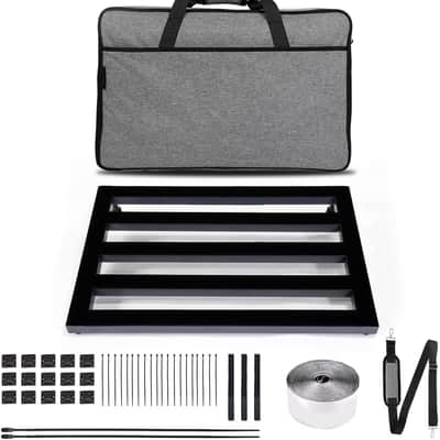 Large Guitar Pedal Board Aluminum Alloy Super light Effect Pedalboard with Carry Bag