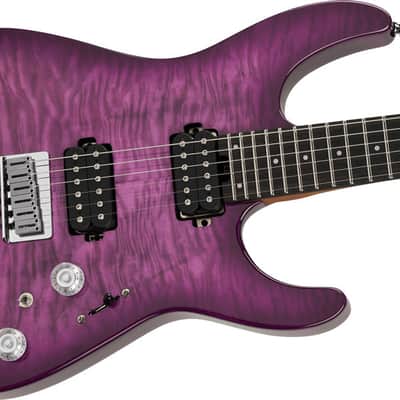 Charvel Pro-Mod Plus Dinky DK24 HH HT E QM - Violet Radiance image 5