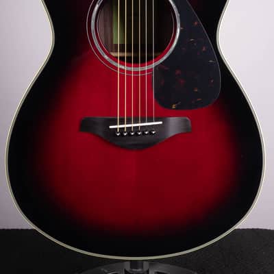Yamaha FS830 Dusk Sun Red Concert Acoustic Guitar Solid Spruce Top image 1
