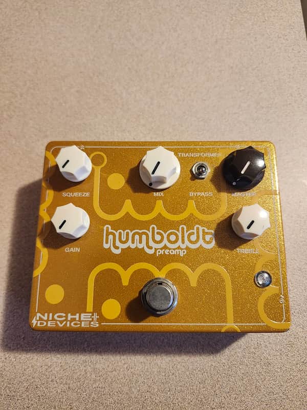 Niche Devices Humboldt Preamp Pedal Deluxe Gold image 1